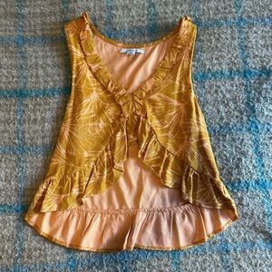 Yellow O’Neill crop tank, size S